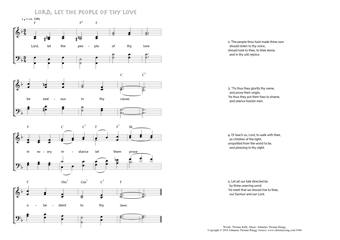 Hymn score of: Lord, let the people of thy love (Thomas Kelly/Johannes Thomas Rüegg)