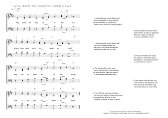 Hymn score of: Why sleeps the harp of Judah now? (Thomas Kelly/Johannes Thomas Rüegg)