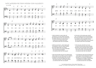 Hymn score of: Wir werden bei dem Herrn sein allezeit! (Meta Heusser-Schweizer/Johannes Thomas Rüegg)