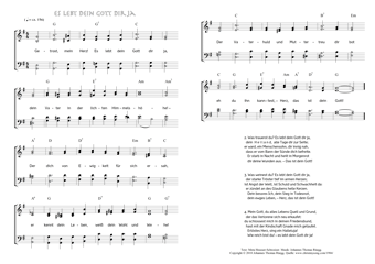 Hymn score of: Getrost, mein Herz! Es lebt dein Gott dir ja (Meta Heusser-Schweizer/Johannes Thomas Rüegg)