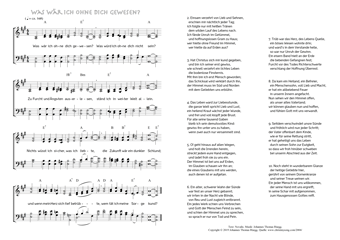 Hymn score of: Was wär ich ohne dich gewesen? (Novalis/Johannes Thomas Rüegg)