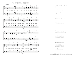 Hymn score of: Des Ewgen Saatgefilde (Carl August Döring/Johannes Thomas Rüegg)