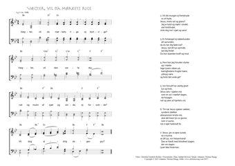 Hymn score of: Vægter, vil da mørkets rige (Christian Friedrich Richter/Hans Adolph Brorson/Johannes Thomas Rüegg)