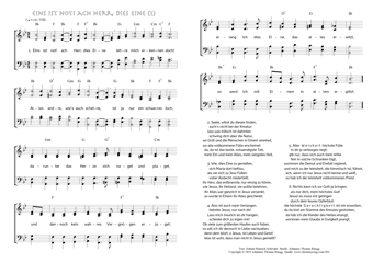 Hymn score of: Eins ist not! ach Herr, dies Eine (Johann Heinrich Schröder/Johannes Thomas Rüegg) - page 1