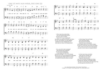 Hymn score of: Eins ist not! ach Herr, dies Eine (Johann Heinrich Schröder/Johannes Thomas Rüegg) - page 2