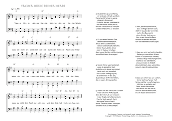 Hymn score of: Treuer Hirte deiner Herde (Henriette Catharina von Gersdorff/Johannes Thomas Rüegg)