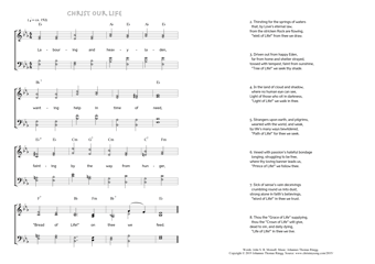 Hymn score of: Labouring and heavy-laden - Christ our Life (John S. B. Monsell/Johannes Thomas Rüegg)