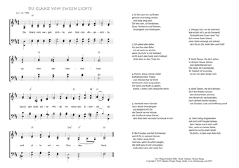 Hymn score of: Du Glanz vom ewgen Lichte (Philipp Friedrich Hiller/Johannes Thomas Rüegg)