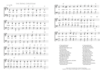 Hymn score of: Soon and for ever - The Dying Christian (John S. B. Monsell/Johannes Thomas Rüegg)