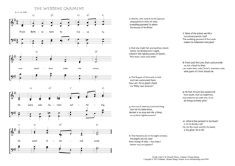 Hymn score of: From Bethlehem to Calvary - The Wedding Garment (John S. B. Monsell/Johannes Thomas Rüegg)