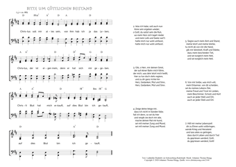 Hymn score of: Christus soll mir alles sein - Bitte um göttlichen Beistand (Ludämilia Elisabeth von Schwarzburg-Rudolstadt/Johannes Thomas Rüegg)