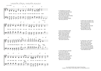 Hymn score of: Varför sörja, varför klaga? (Johan Olof Wallin/Johannes Thomas Rüegg)