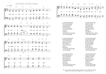 Hymn score of: Gud skal alting mage (Ernst Stockmann/Hans Adolph Brorson/Johannes Thomas Rüegg)