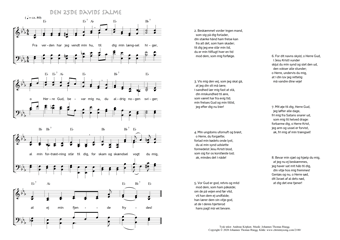 Hymn score of: Fra verden har jeg vendt min hu - Den 25de Davids Salme (Andreas Knöpken/Johannes Thomas Rüegg)