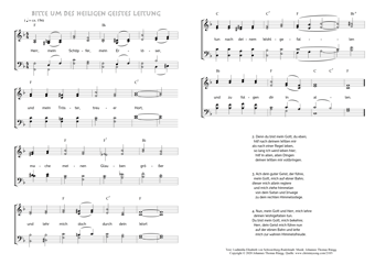 Hymn score of: Herr, mein Schöpfer, mein Erlöser - Bitte um des Heiligen Geistes Leitung (Ludämilia Elisabeth von Schwarzburg-Rudolstadt/Johannes Thomas Rüegg)