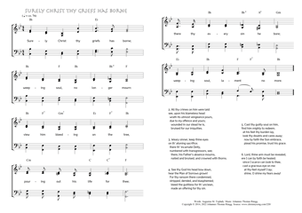 Hymn score of: Surely Christ thy griefs has borne (Augustus M. Toplady/Johannes Thomas Rüegg)