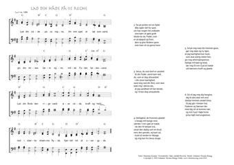 Hymn score of: Lad din nåde på os regne (Mauritius Kramer/Hans Adolph Brorson/Johannes Thomas Rüegg)