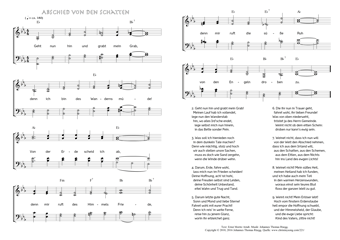Hymn score of: Geht nun hin und grabt mein Grab - Abschied von den Schatten (Ernst Moritz Arndt/Johannes Thomas Rüegg)