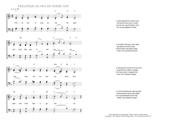 Hymn score of: Frelseren er mig en hyrde god (Bernhard Severin Ingemann/Johannes Thomas Rüegg)