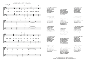 Hymn score of: Vik ej ur mitt hjärta (Carl Olof Rosenius/Johannes Thomas Rüegg)
