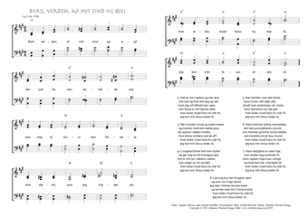 Hymn score of: Bort, verden, af mit sind og øje! (Angelus Silesius/Hans Adolph Brorson/Johannes Thomas Rüegg)