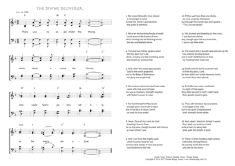 Hymn score of: There was no angel midst the throng - The Divine Deliverer (Grace Webster Hinsdale/Johannes Thomas Rüegg)