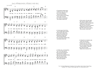 Hymn score of: Vid dig, Jesu, vill jag bliva - Jag förbliver städse vid dig (Carl Johann Philipp Spitta/Torsten Lundberg/Johannes Thomas Rüegg)