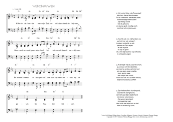 Hymn score of: 'k Ben in de hoede van mijn' God - Vertrouwen (Carl Johann Philipp Spitta/Johannes Riemens/Johannes Thomas Rüegg)