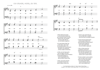 Hymn score of: Ich erhebe, Herr, zu dir (Paul Gerhardt/Johannes Thomas Rüegg)