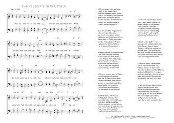 Hymn score of: Meine Seel ist in der Stille (Paul Gerhardt/Johannes Thomas Rüegg)