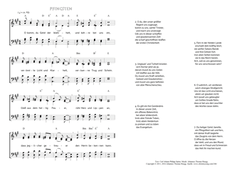 Hymn score of: O komm, du Geist der Wahrheit - Pfingsten (Carl Johann Philipp Spitta/Johannes Thomas Rüegg)