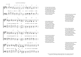 Hymn score of: Draw, Holy Spirit, nearer - Whitsunday (Carl Johann Philipp Spitta/Richard Massie/Johannes Thomas Rüegg)