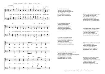 Hymn score of: Gott, deine Güte bet ich an! (Johann Caspar Lavater/Johannes Thomas Rüegg)