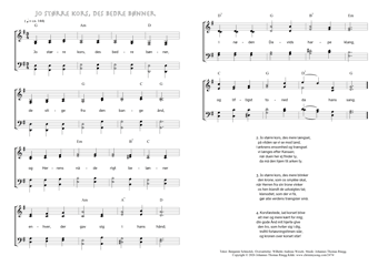 Hymn score of: Jo større kors, des bedre bønner (Benjamin Schmolck/Wilhelm Andreas Wexels/Johannes Thomas Rüegg)