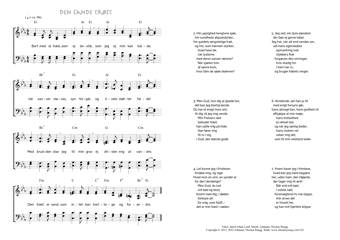 Hymn score of: Bort med al trøst, som ej består - Den sande trøst (Jakob Johan Lund/Johannes Thomas Rüegg)