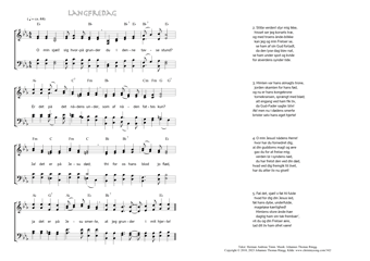 Hymn score of: O min sjæl! sig hvorpå grunder - Langfredag (Herman Andreas Timm/Johannes Thomas Rüegg)