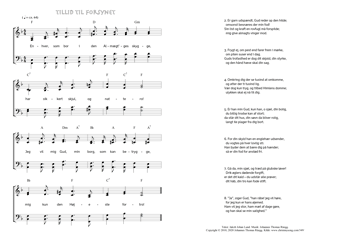 Hymn score of: Enhver, som bor i den Almægt'ges skygge - Tillid til forsynet (Jakob Johan Lund/Johannes Thomas Rüegg)