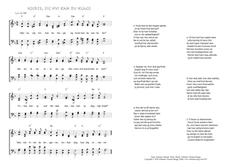 Hymn score of: Hjerte, sig hvi kan du klage (Herman Andreas Timm/Johannes Thomas Rüegg)