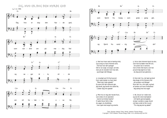 Hymn score of: Sig, hvo er dog den Hyrde god (Herman Andreas Timm/Johannes Thomas Rüegg)