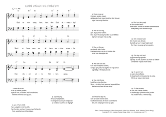 Gud er min sang - Guds magt og forsyn (Gellert/Heilmann/Rüegg) - noderne
