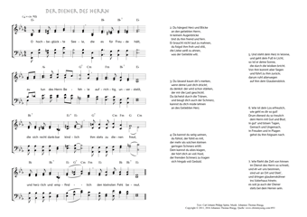 Hymn score of: O hochbeglückte Seele - Der Diener des Herrn (Carl Johann Philipp Spitta/Johannes Thomas Rüegg)