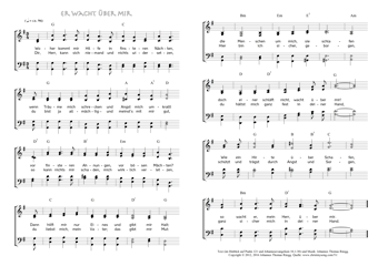 Hymn score of: Woher kommt mir Hilfe in finsteren Nächten - Er wacht über mir (Johannes Thomas Rüegg)