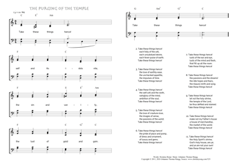 Hymn score of: Take these things hence! - The purging of the temple (Horatius Bonar/Johannes Thomas Rüegg)