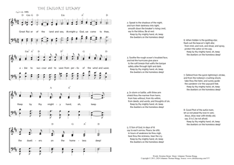 Hymn score of: Great Ruler of the land and sea - The sailor's litany (Horatius Bonar/Johannes Thomas Rüegg)
