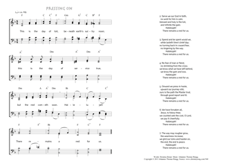 Hymn score of: This is the day of toil - Pressing on (Horatius Bonar/Johannes Thomas Rüegg)