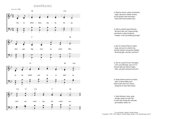 Hymn score of: Viele Stimmen, laute, leise - Einhörung (Johannes Thomas Rüegg)