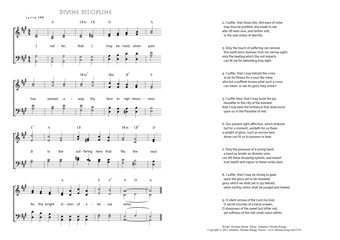 Hymn score of: I suffer, that I may behold - Divine discipline (Horatius Bonar/Johannes Thomas Rüegg)