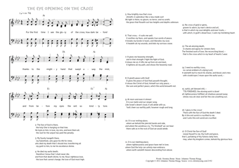 Hymn score of: For the first time I see - The eye opening on the cross (Horatius Bonar/Johannes Thomas Rüegg)
