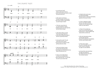 Hymn score of: Rest of the saints above - The saints' rest (John Nelson Darby/Johannes Thomas Rüegg)