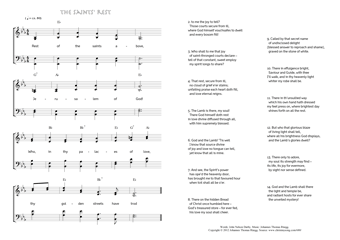 Hymn score of: Rest of the saints above - The saints' rest (John Nelson Darby/Johannes Thomas Rüegg)